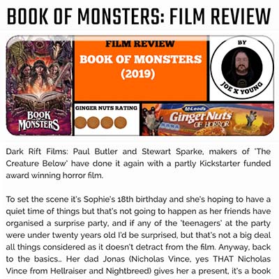 ”‹BOOK OF MONSTERS: FILM REVIEW (2019)